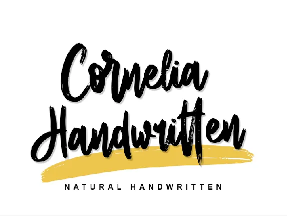 Cornelia Handwritten - Personal font