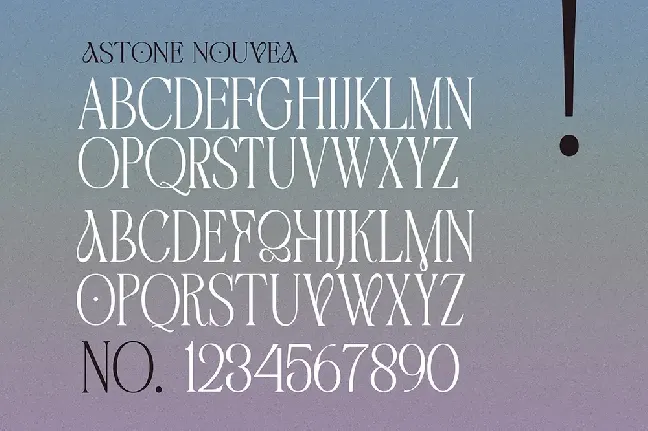 Astone Nouvea font