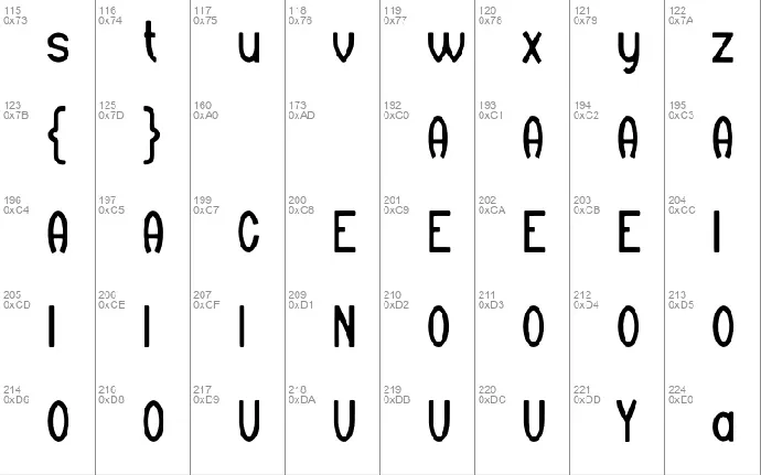 Andak font