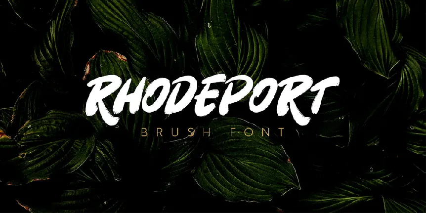 Rhodeport font