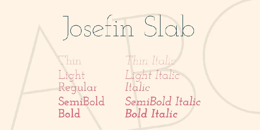 Josefin Slab font