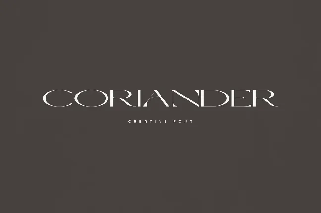 Coriander font