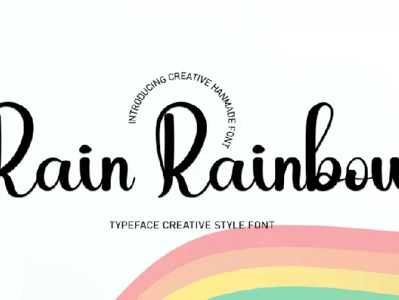 Rain Rainbow font