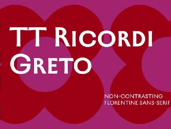 TT Ricordi Greto Family font