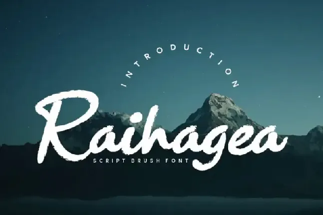 Raihagea Brush font