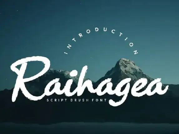 Raihagea Brush font