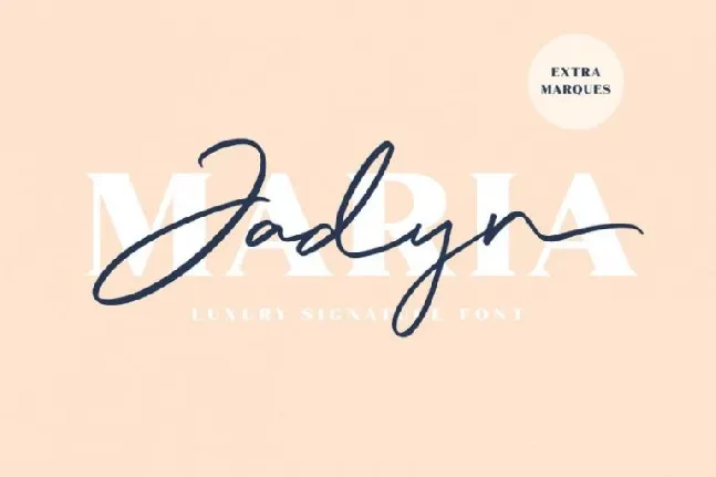 Jadyn Maria Signature font