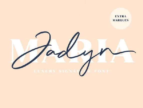 Jadyn Maria Signature font