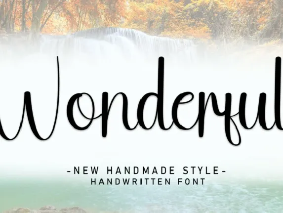 Wonderful Script Typeface font