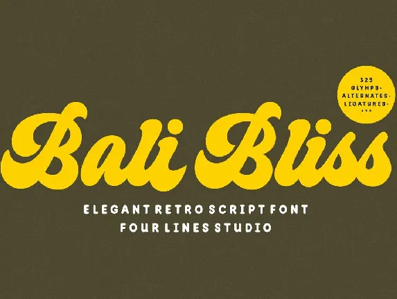 Bali Bliss font