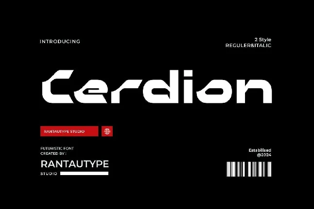 Cerdion font