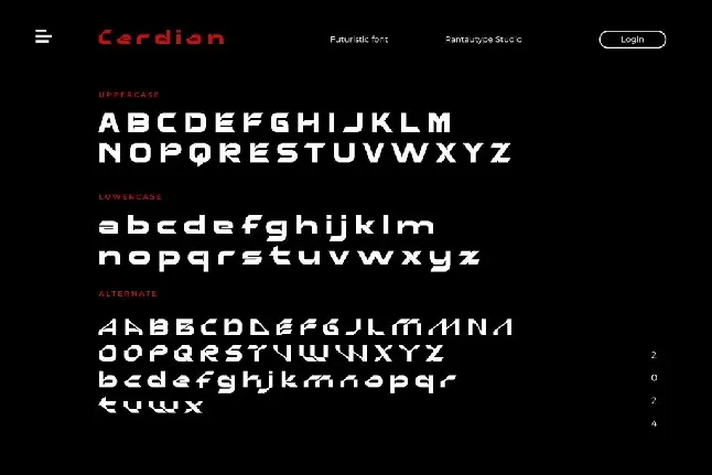 Cerdion font