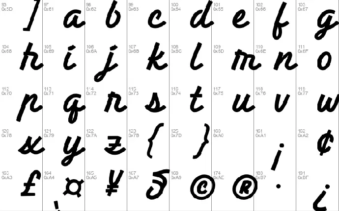 UT Stickers Demo font