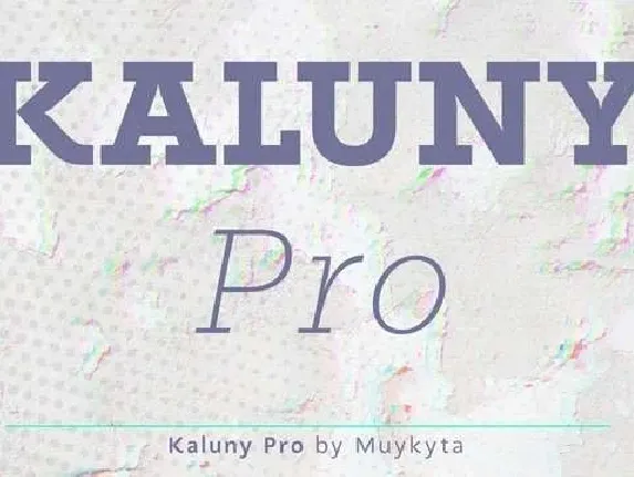 Kaluny Pro Family font