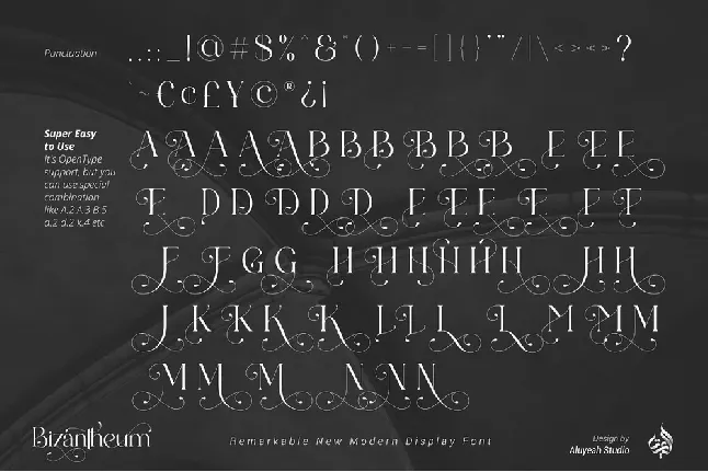 Bizantheum font