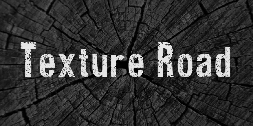 Texture Road font