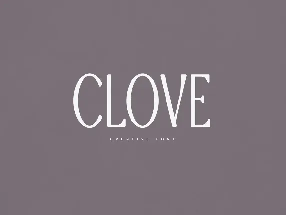 Clove font