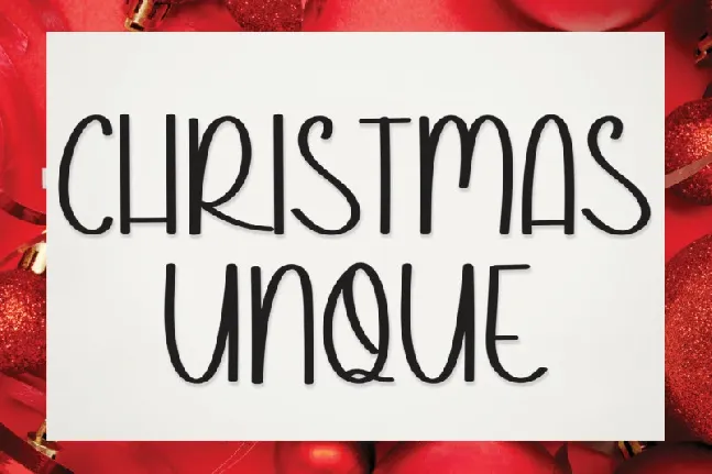 Christmas Unque font