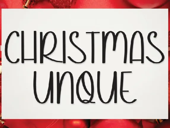 Christmas Unque font