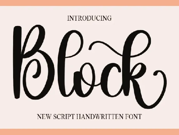 Block font