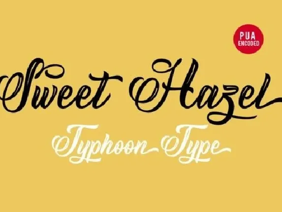 Sweet Hazel font