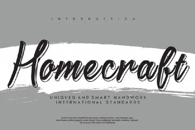 Homecraft Script font