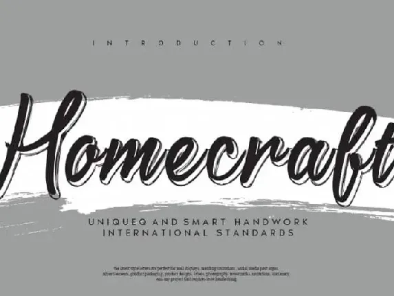 Homecraft Script font