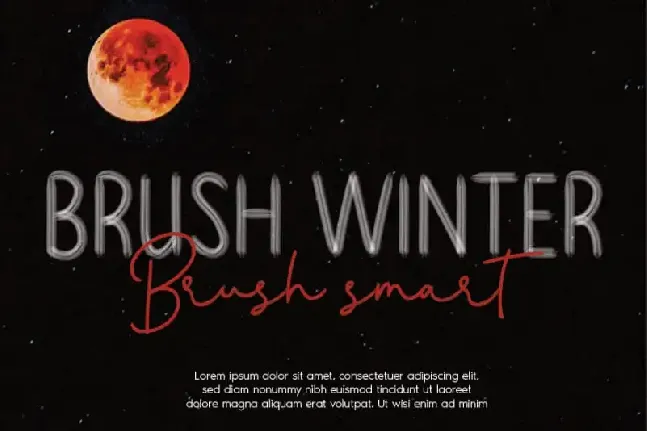 Brush Winter Script font