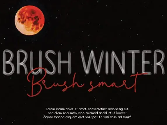 Brush Winter Script font