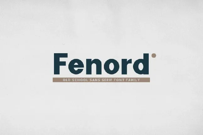 Fenord Sans Serif font