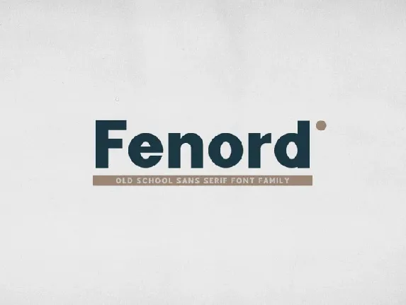 Fenord Sans Serif font