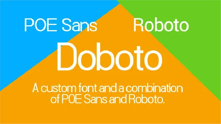 Doboto font