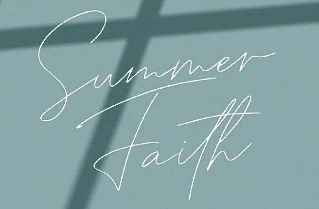 Summer Faith font