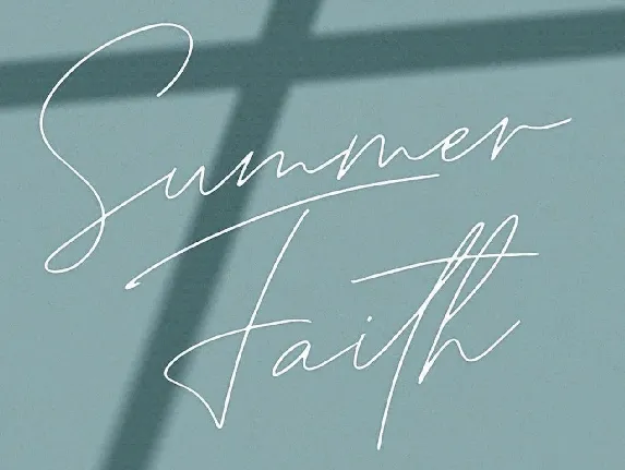 Summer Faith font