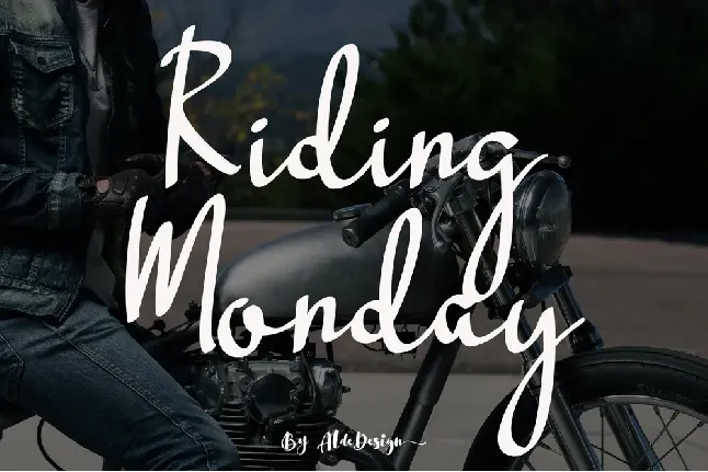 Riding Monday font