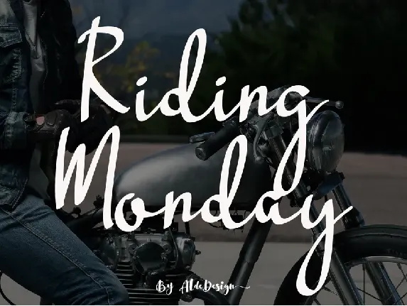 Riding Monday font