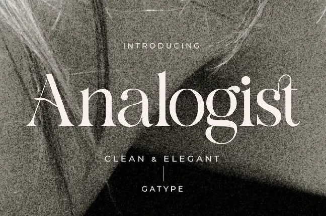 Analogist font