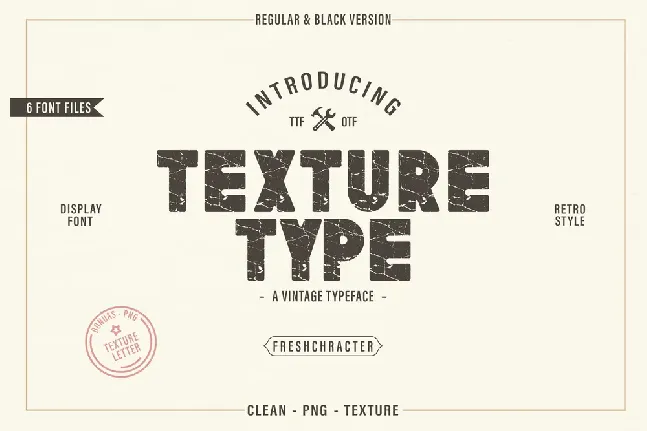 Texture Type Round font