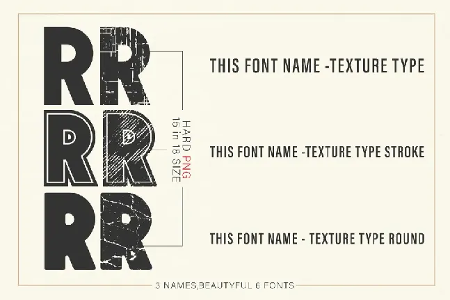 Texture Type Round font