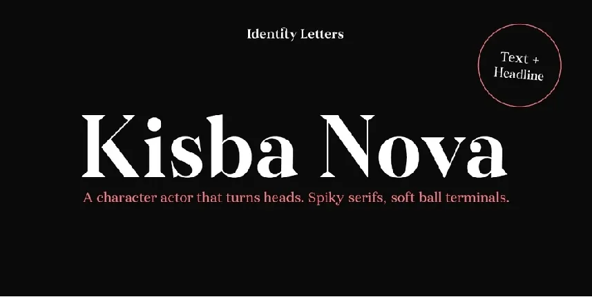 Kisba Nova Family font