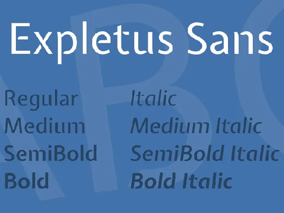 Expletus Sans font