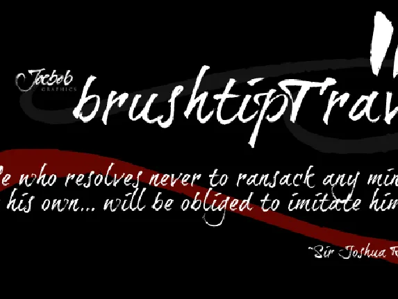 brushtipTravis font