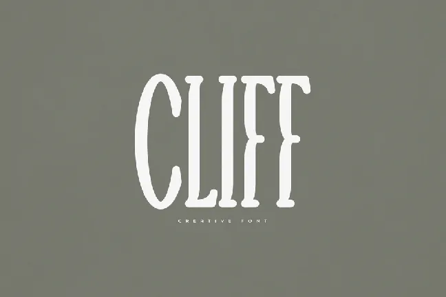 Cliff font