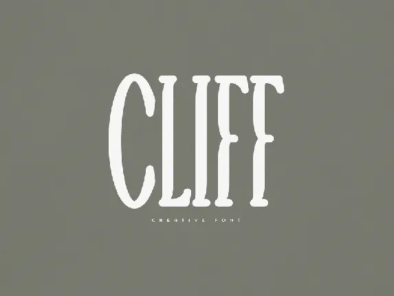 Cliff font