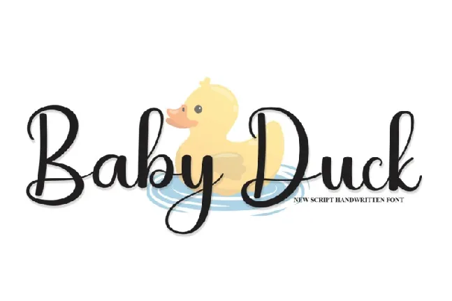 Baby Duck font