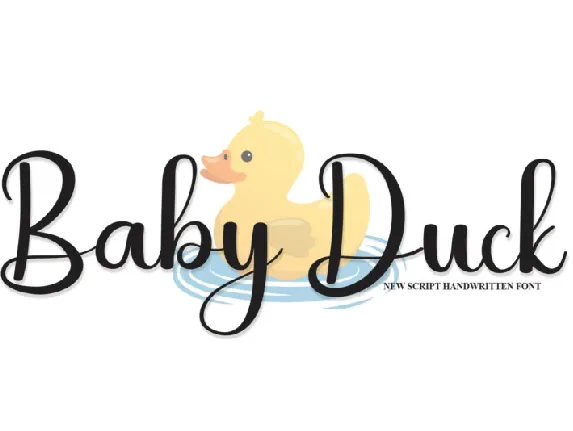 Baby Duck font