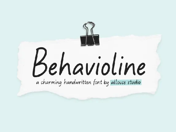 Behavioline font