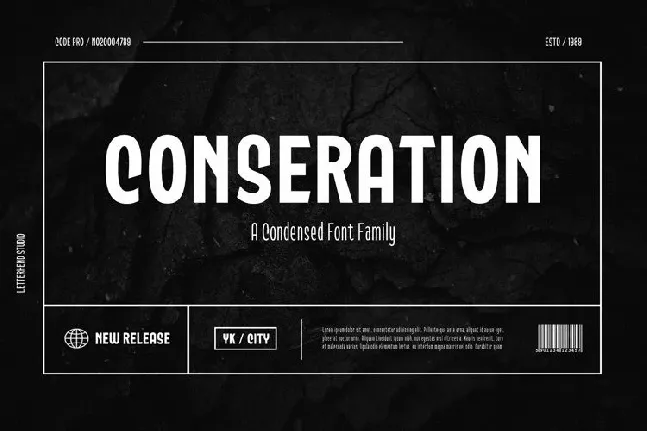 Conseration font