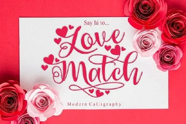 Love Match Calligraphy font