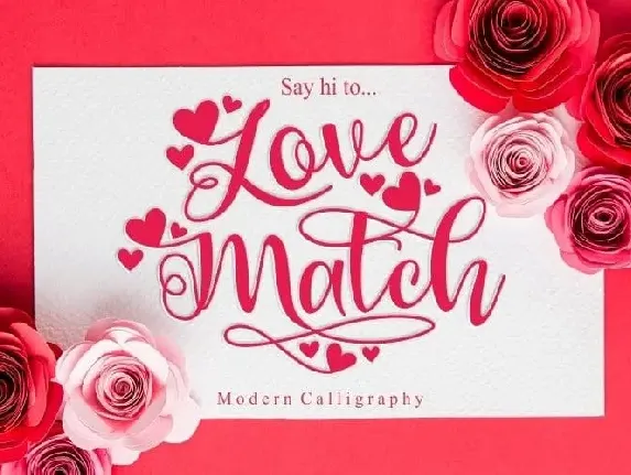 Love Match Calligraphy font